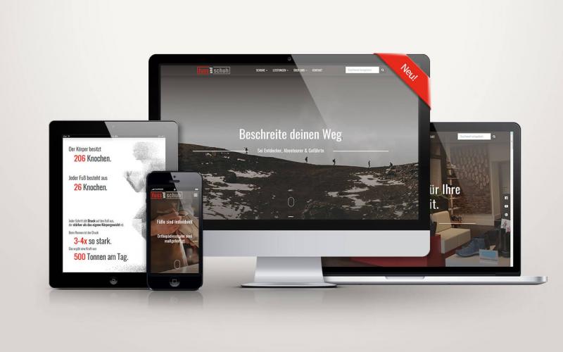 Neue Webseite für Fuss und Schuh
